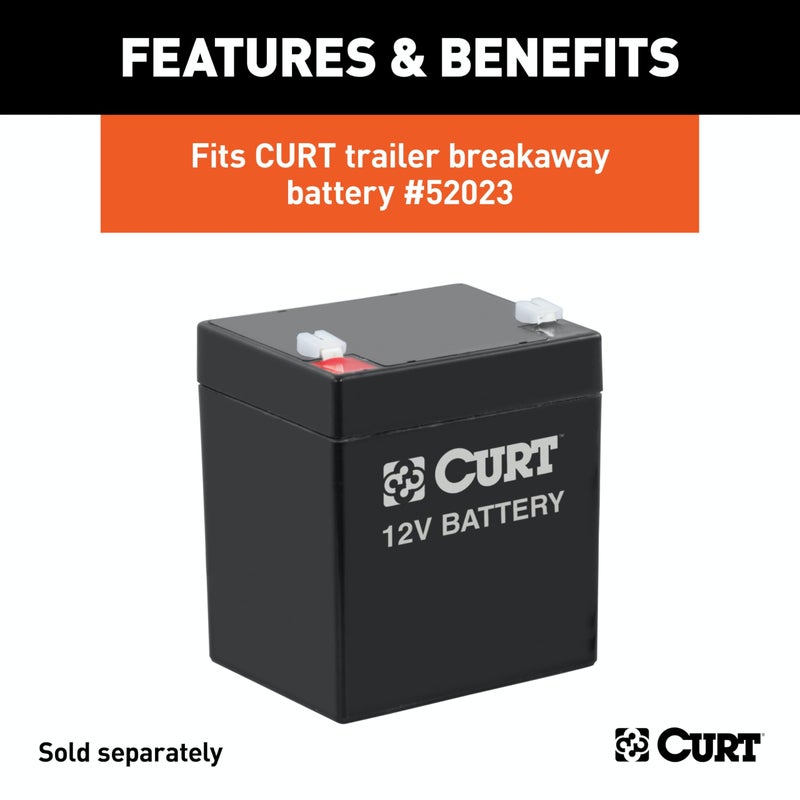 CURT 52027 5-Inch x 3-3/8-Inch x 3-3/4-Inch Watertight Trailer Breakaway Battery Case - Image 4